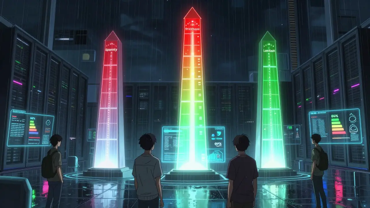 Drei Energie-Obelisken senken den Stromverbrauch eines Rechenzentrums um 80 %.